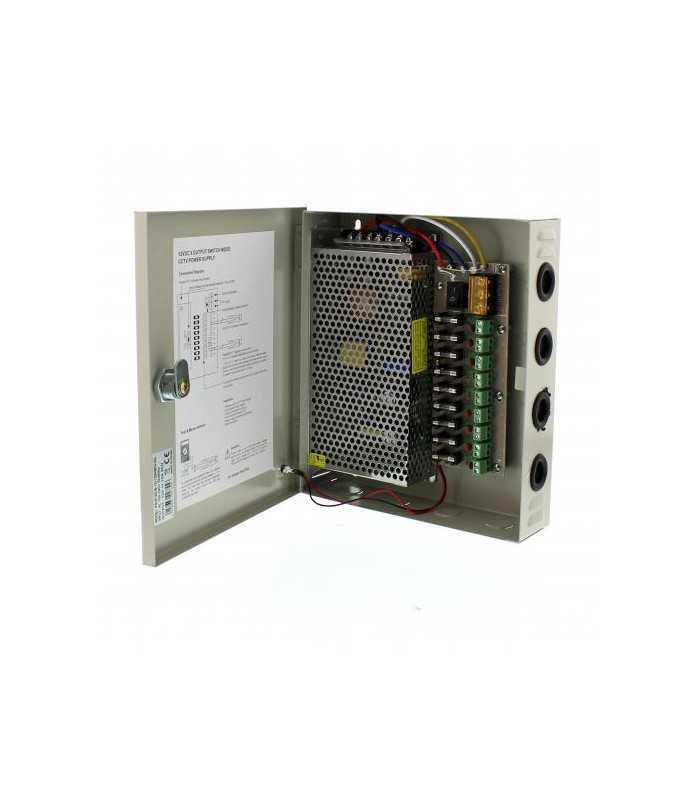 Sursa in comutatie AC-DC cu cutie 120W 12V 10A 9 canale WELL