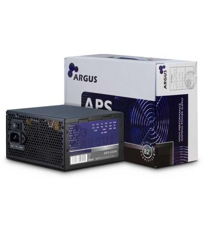 Sursa Pc Inter Tech Argus 520w Psu Ventilator Silentios 120mm Control Termic Automat Aps 520w