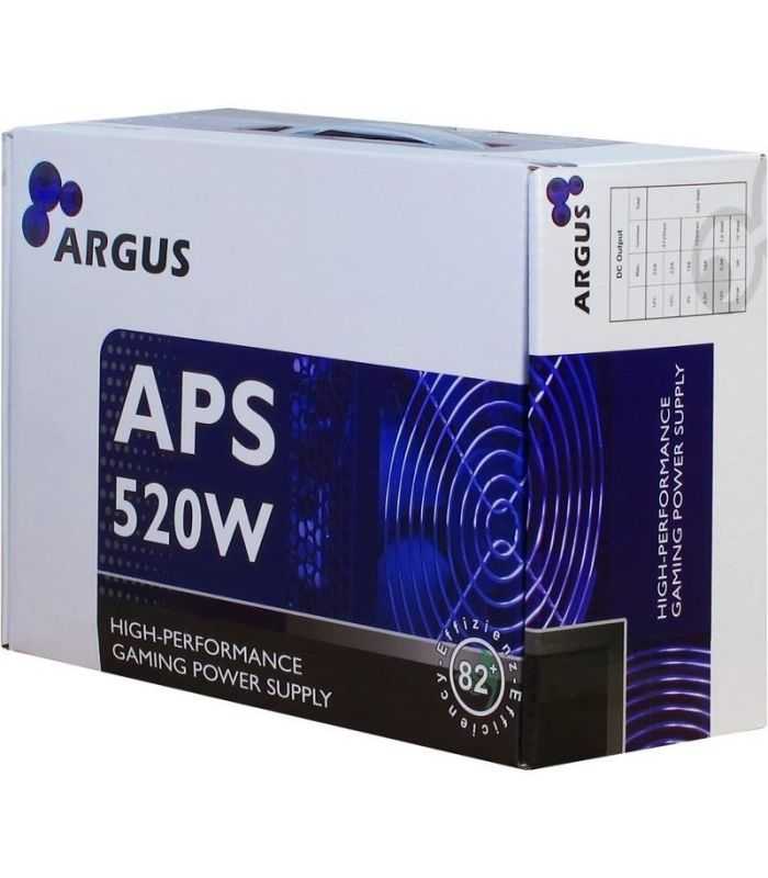 Sursa Pc Inter Tech Argus 520w Psu Ventilator Silentios 120mm Control Termic Automat Aps 520w