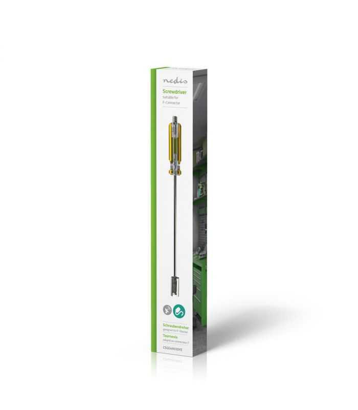 surubelnita 2 in 1 cu conector f nedis 3