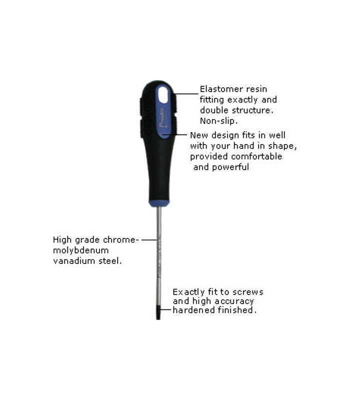surubelnita cu varf hexagonal t08h 3x50 proskit th8 4