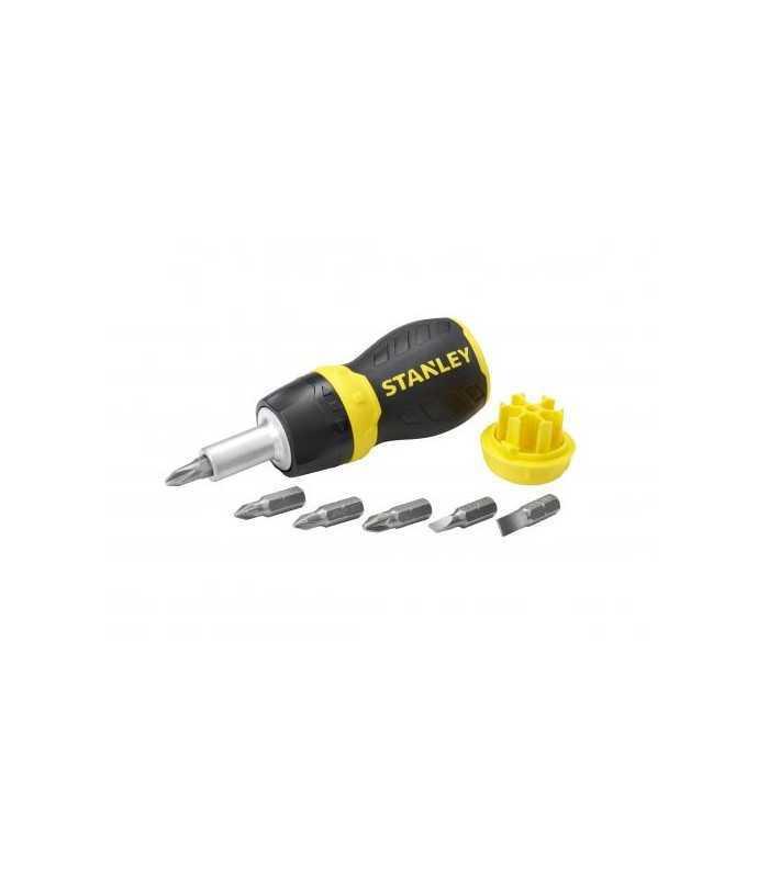 Surubelnita magnetica MultiBit cu clichet si 6 varfuri 0-66-358 Stanley