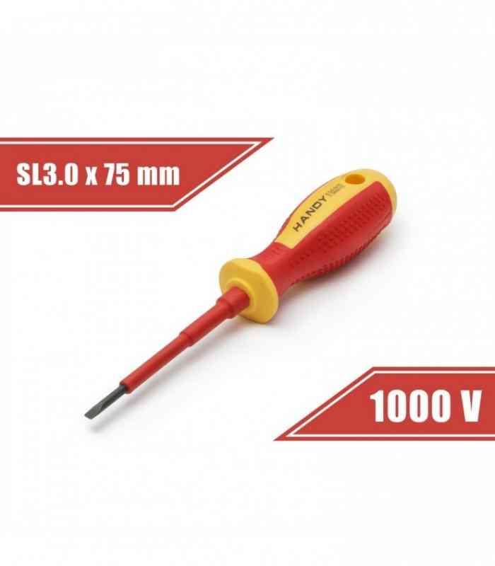 Surubelnita plata izolata 1000V 0.5x 3x75mm Varf magnetizat 10560 HANDY