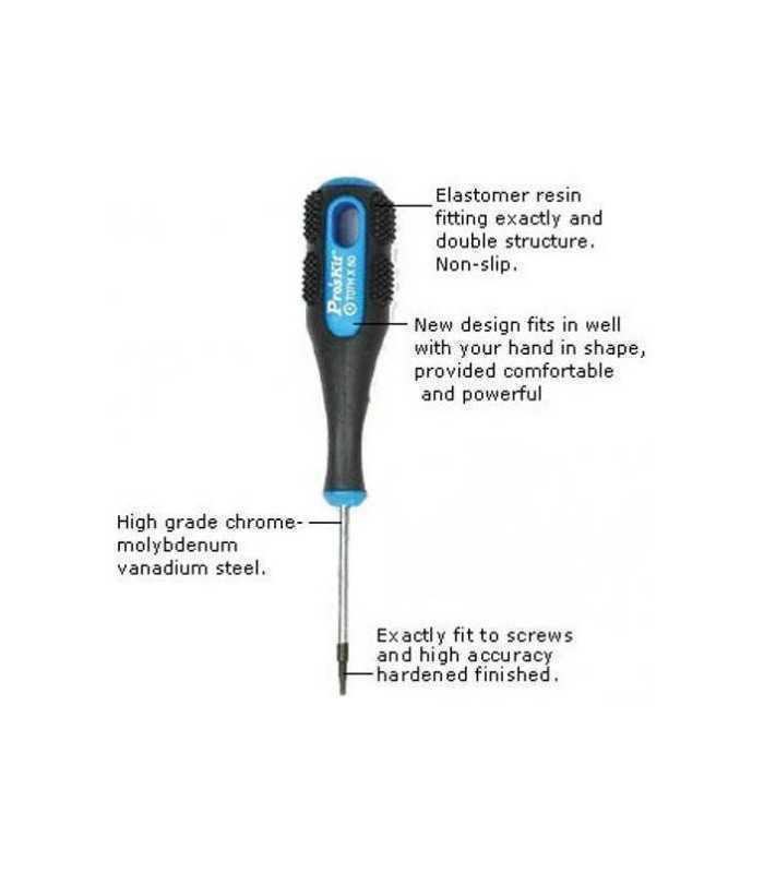 surubelnita torx t6hx50mm proskit cr ni mo 138x88x50mm 2