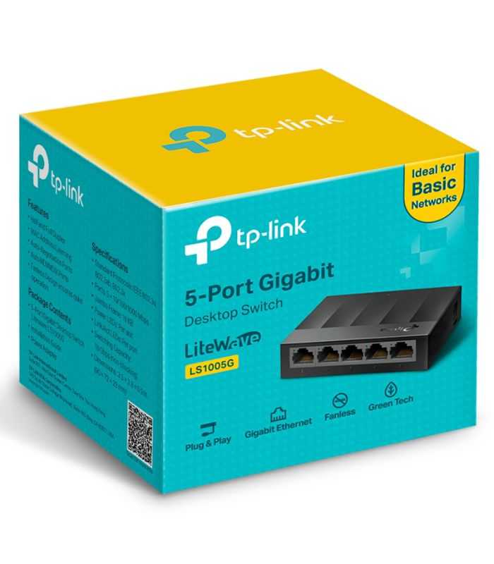 Switch 5 Porturi Gigabit Ls1005g Tp Link 10 100 1000mbps