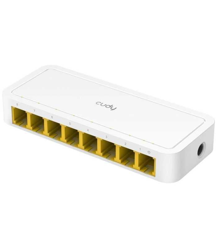 Switch Desktop 8 Porturi 10 100mbps Alb Cudy Fs108d