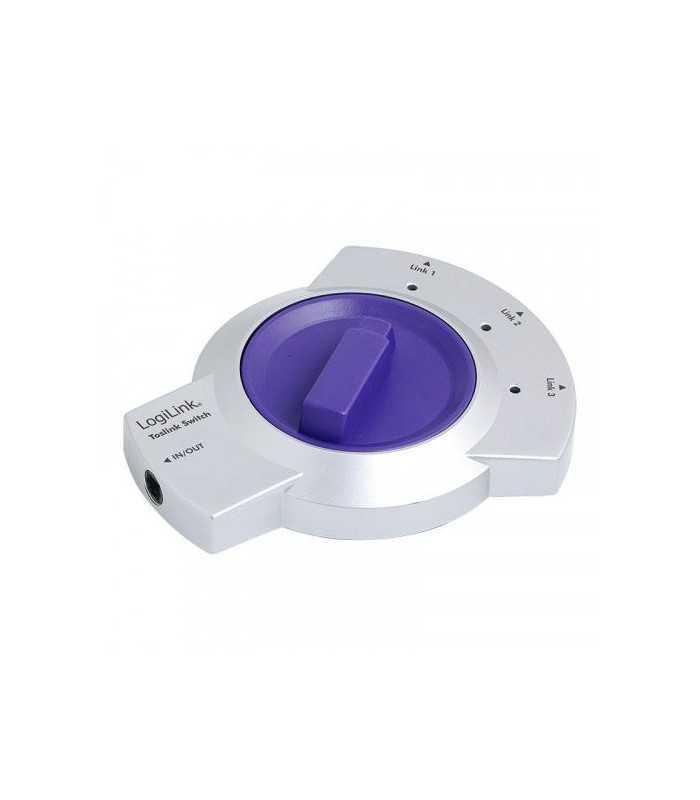 Switch Toslink mufa tata - Toslink soclu mama x3 LOGILINK CA1004