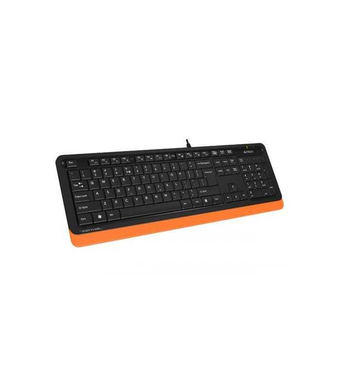 tastatura cu fir a4tech fk10 104 taste usb portocaliu 1