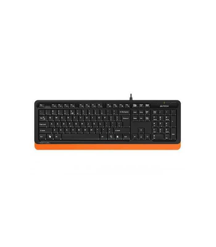 Tastatura cu fir A4Tech FK10 104 taste USB portocaliu