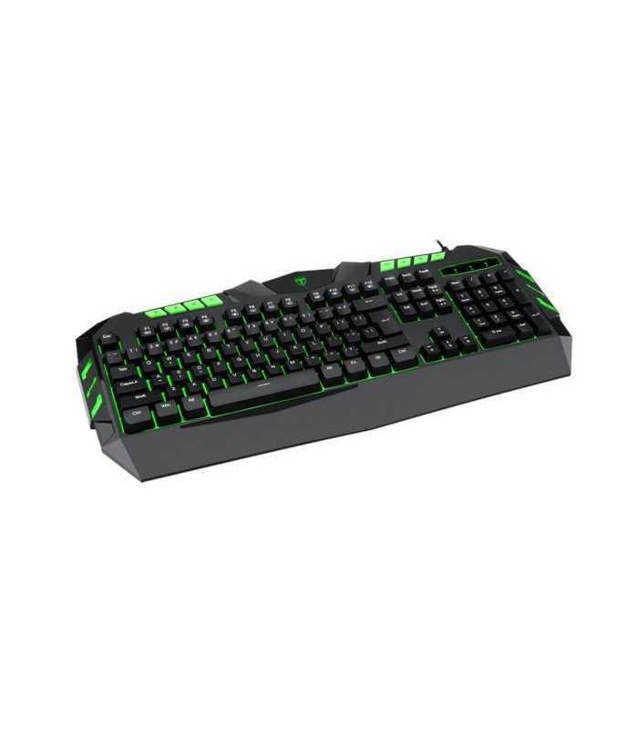 Tastatura gaming T-DAGGER Torpedo neagra iluminata rosu verde glaben