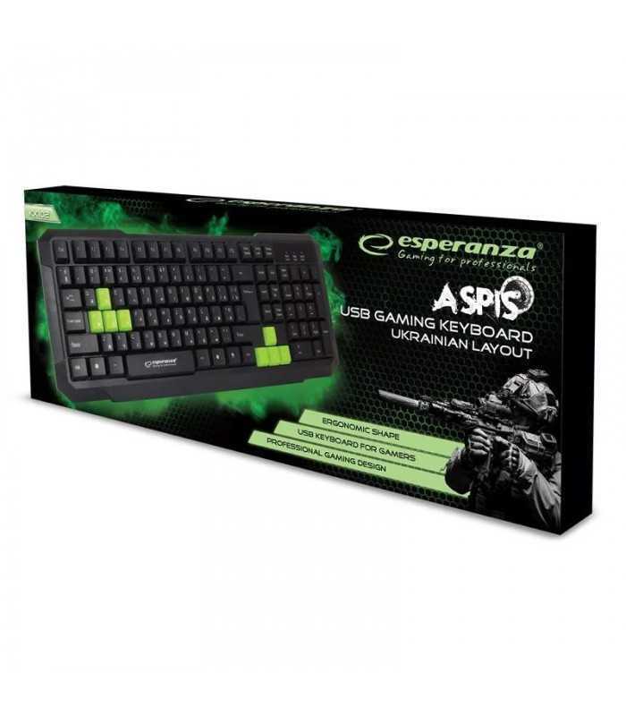 tastatura gaming verde aspis esperanza 1