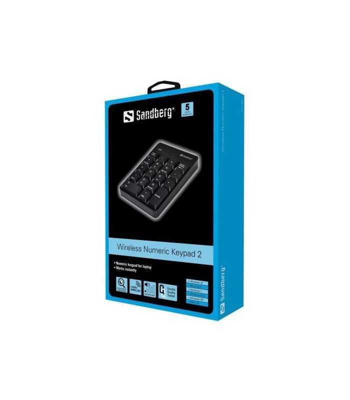 tastatura numerica wireless sandberg 630 05 negru 1
