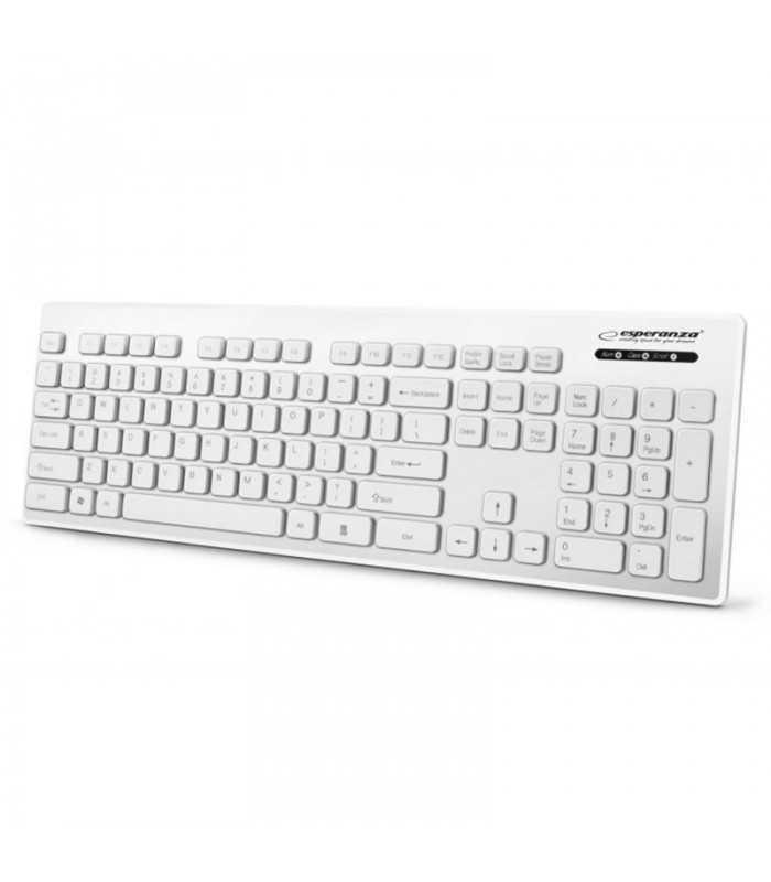 Tastatura USB Waterproof alba SINGAPORE ESPERANZA