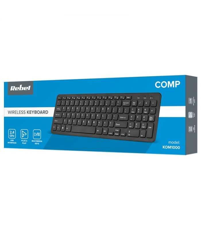 tastatura wireless usb 20 2x aaa wdk500 rebel 3