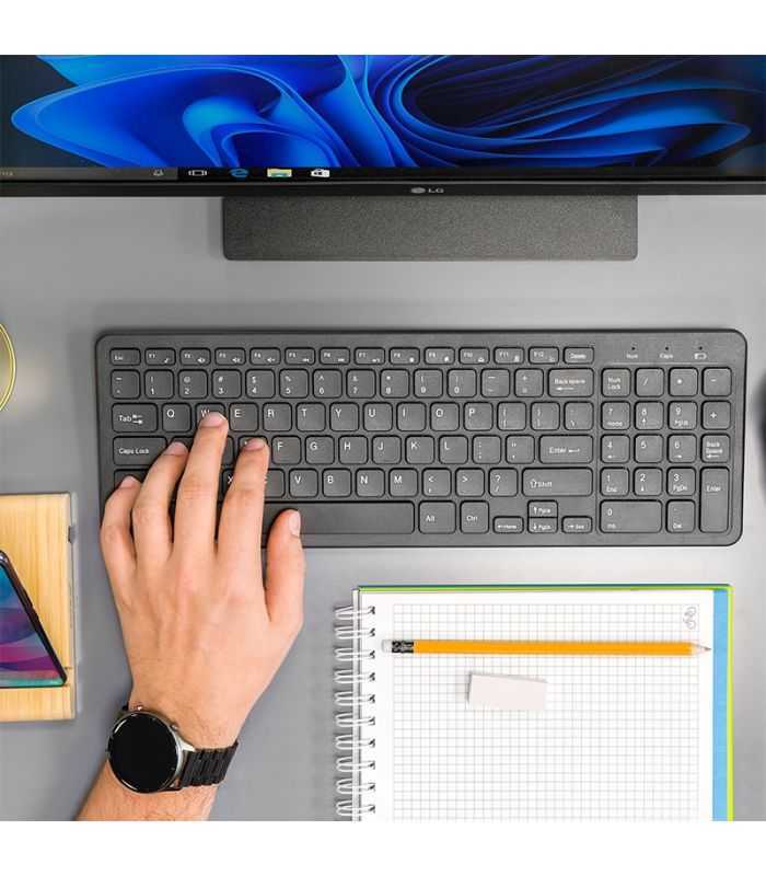 tastatura wireless usb 20 2x aaa wdk500 rebel 6