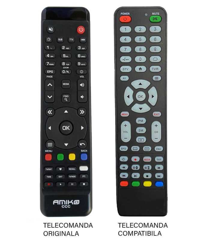 Telecomanda Compatibila Pentru Receptor Amiko Ccc 478