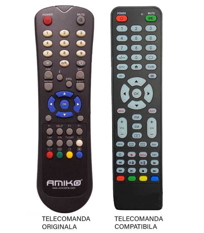 Telecomanda Compatibila Pentru Receptor Amiko Synaps 485