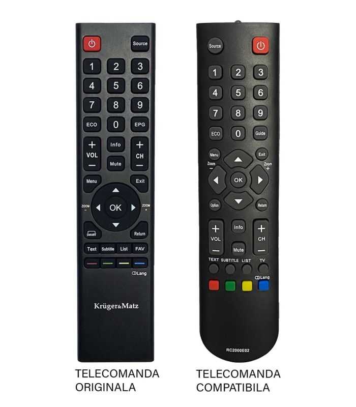 Telecomanda Compatibila Tv Krugermatz Km0224 T4 Ir 548 0e 453