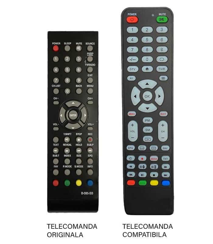 Telecomanda compatibila TV Vortex B-085-SB IR 199 (317)