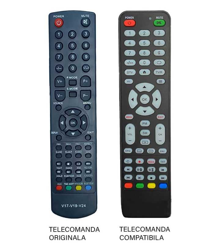 Telecomanda Compatibila Tv Vortex V17 V19 V24 457