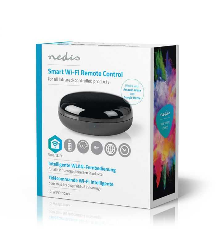 Telecomanda universala inteligenta WiFi Infrarosu Nedis WIFIRC10BK