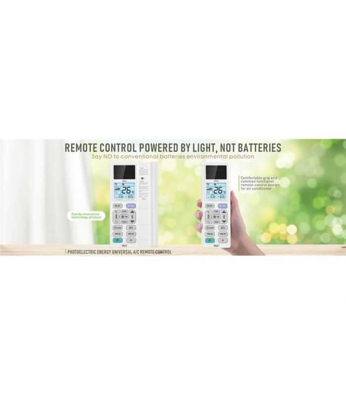 Telecomanda Universala Pentru Aparate De Aer Conditionat Well Homy Cu Panou Solar