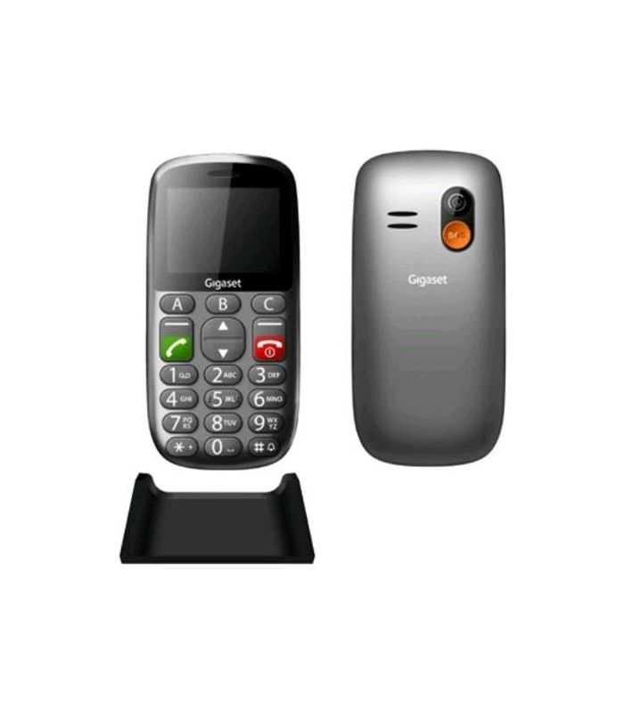 telefon mobil gigaset gl390 cu butoane mari argintiu 2