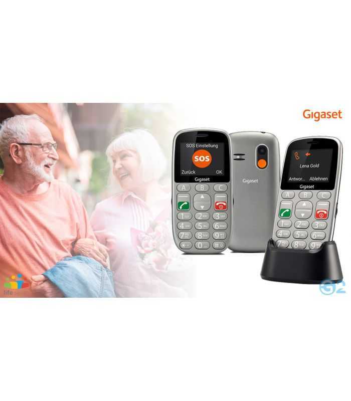 telefon mobil gigaset gl390 cu butoane mari argintiu 4