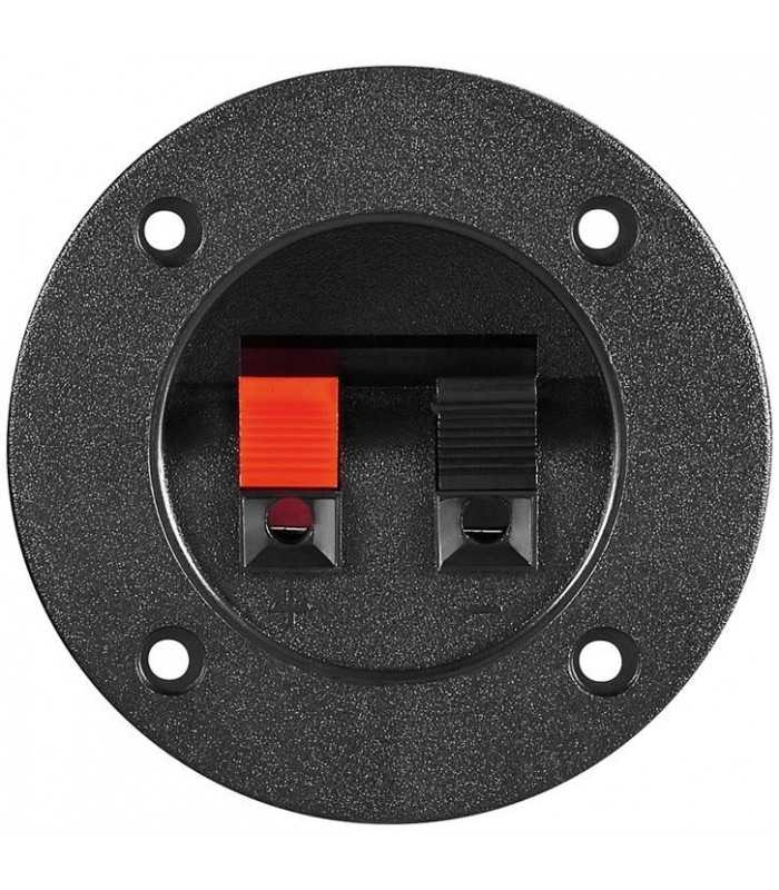 Terminal difuzor 2 poli push rotund 75mm pe panou Goobay