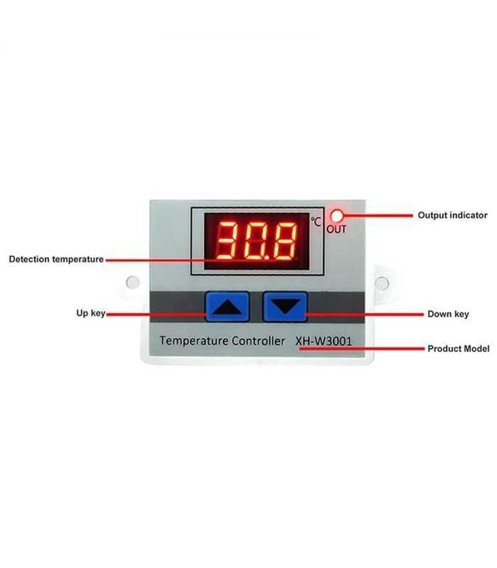 Termostat Lcd Temperatura Xh W3001 110 230v 50c 110c