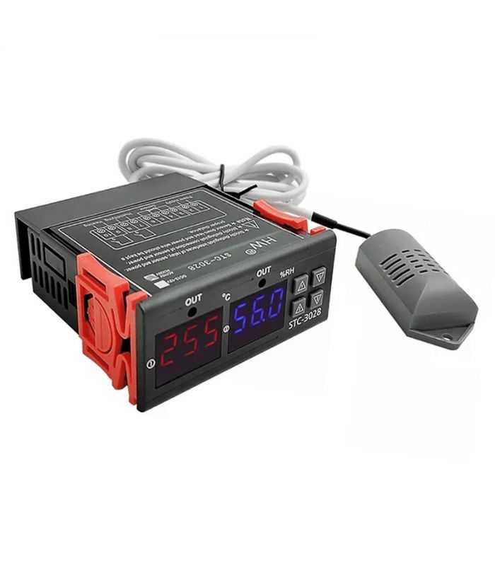 Termostat Temperatura Si Umiditate Stc 3028 230v 20 80c Eurokomp E6137