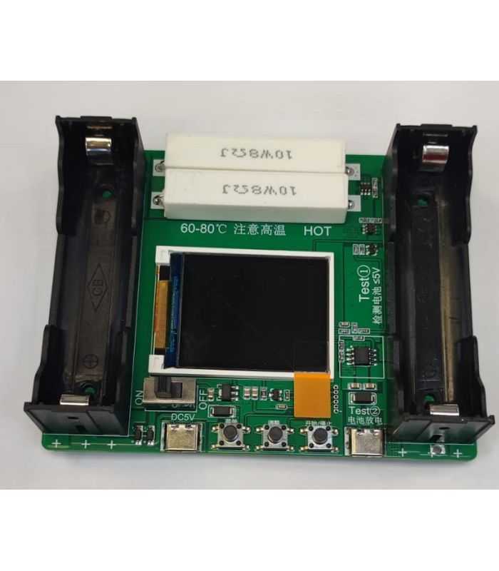 Tester 18650 Cu Display Conector Usb Type C