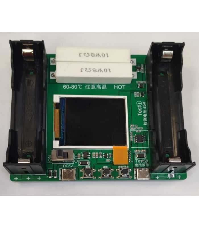 Tester 18650 Cu Display Conector Usb Type C