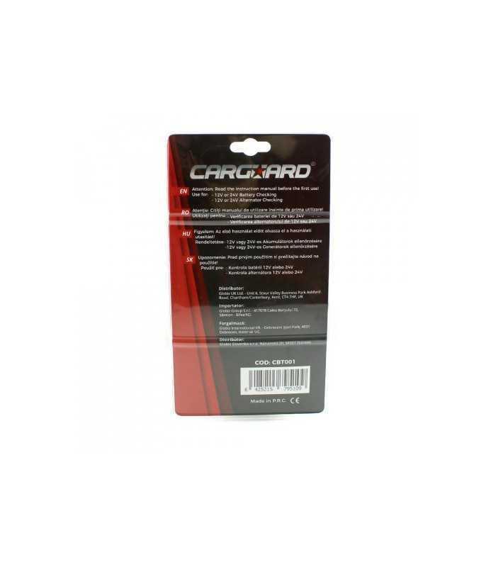 tester de alternator si baterie auto camion 12v si 24v carguard 4