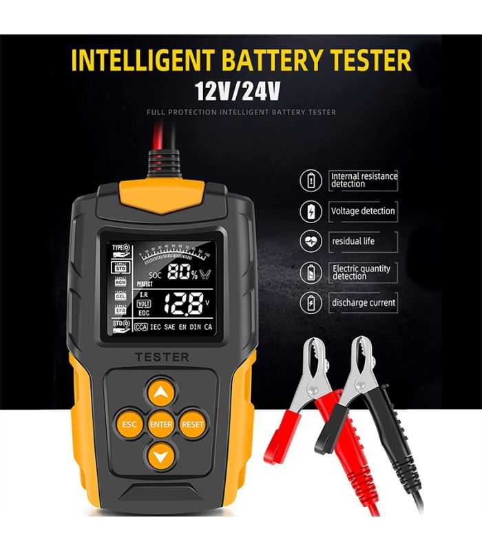 Tester Digital Acumulatori 12v 24v 2 220ah Acid Plumb Agm Aga Gel Efb Eurokomp
