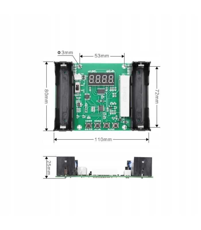 Tester Li Ion 18650 Cu Display Test 010229