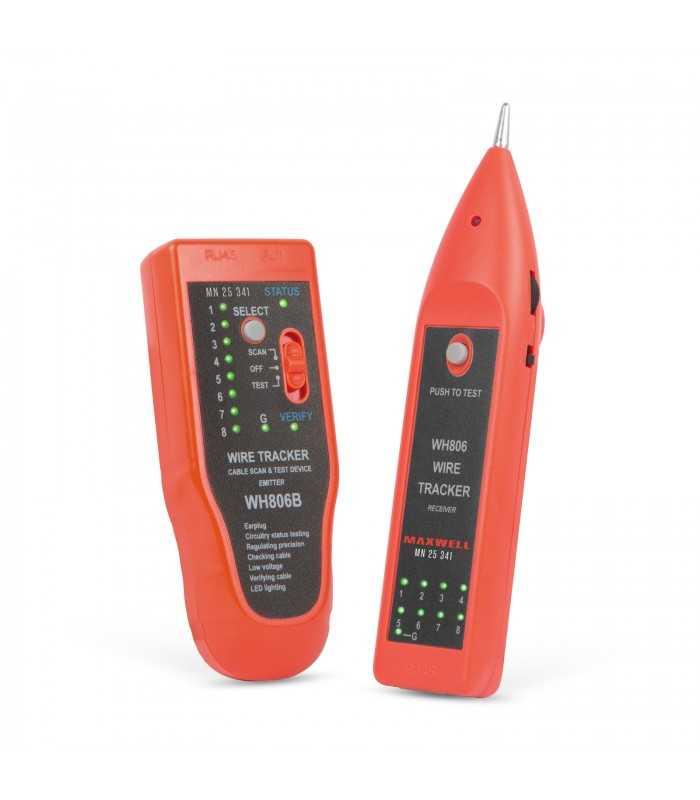 Tester pentru perechi de cabluri cu LED cu tester cablu RJ45 MAXWELL