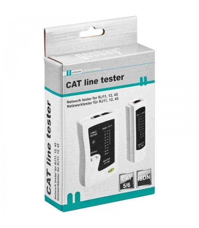 tester retea rj11 rj12 rj45 isdn cat5 cat6 goobay 1