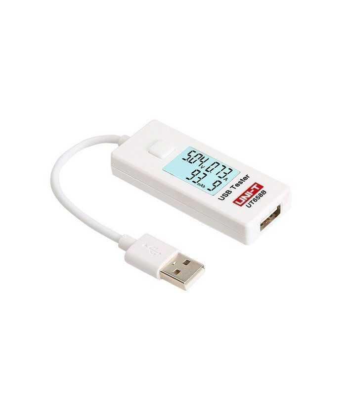 Tester USB UNI-T UT658B monitorizeaza starea de incarcare a dispozitivelor alimentate prin USB