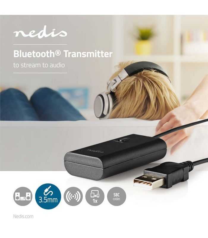 transmitator audio wireless nedis bluetooth negru 1