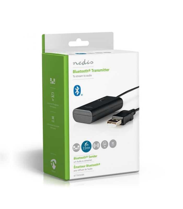 transmitator audio wireless nedis bluetooth negru 8