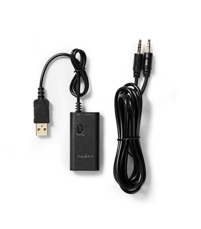 Transmitator audio wireless Nedis Bluetooth negru
