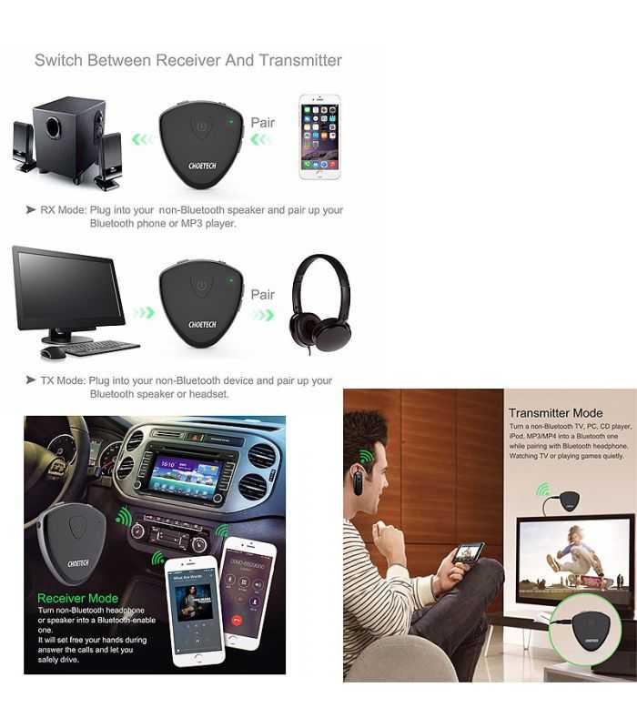 transmitator si receptor bluetooth choetech bh 002 7