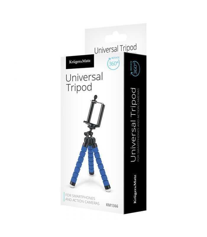trepied pentru telefon camera albastru krugermatz 3