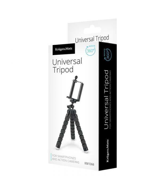 trepied pentru telefon camera negru krugermatz 3