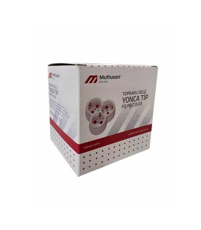 Triplu Stecher 3x Schuko 16a 3500w Alb Rosu 001 170 033002 00 00 Mutlusan Electric