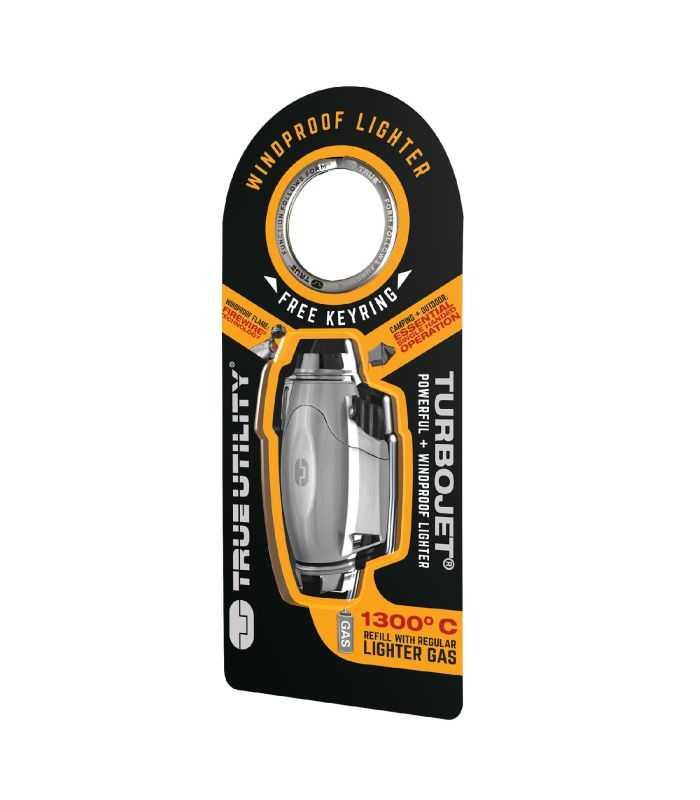 True Utility Firewire Turbojet Lighter Tu407k Bricheta De Furtuna Puternica Si Compacta
