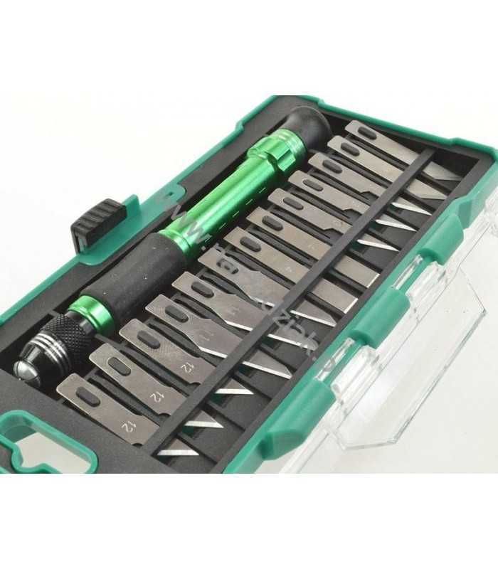 trusa cutite cu maner din aluminiu proskit 6