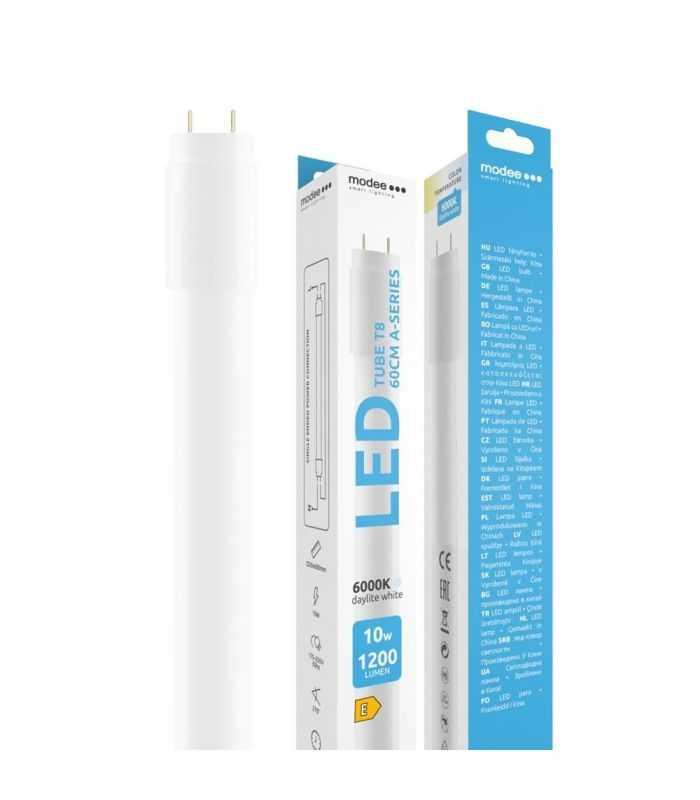 Tub LED T8 10W 1200lm 600mm lumina rece 6000K Modee