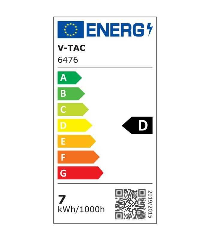 Tub Led T8 7w 60cm 6400k Alb Rece 1120lm V Tac Sku 6476